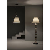 LLADRO' Lampada da Terra Firefly Rosa e Oro 162x45cm Porcellana