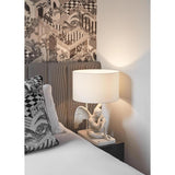 LLADRO' Lampada da Tavolo Angelo Custode 59x40cm Porcellana