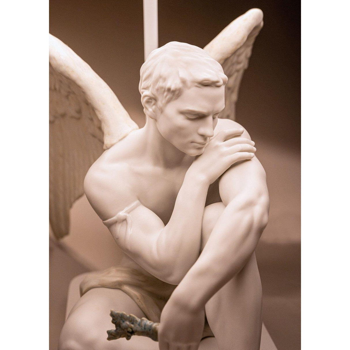 LLADRO' Lampada da Tavolo Angelo Custode 59x40cm Porcellana
