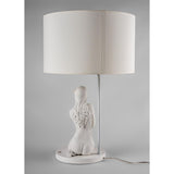 LLADRO' Lampada da Tavolo Pace Interiore 63x40cm Porcellana