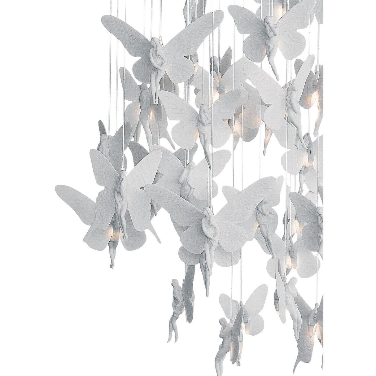 LLADRO' Chandelier Niagara 060 M 155x60cm Porcellana