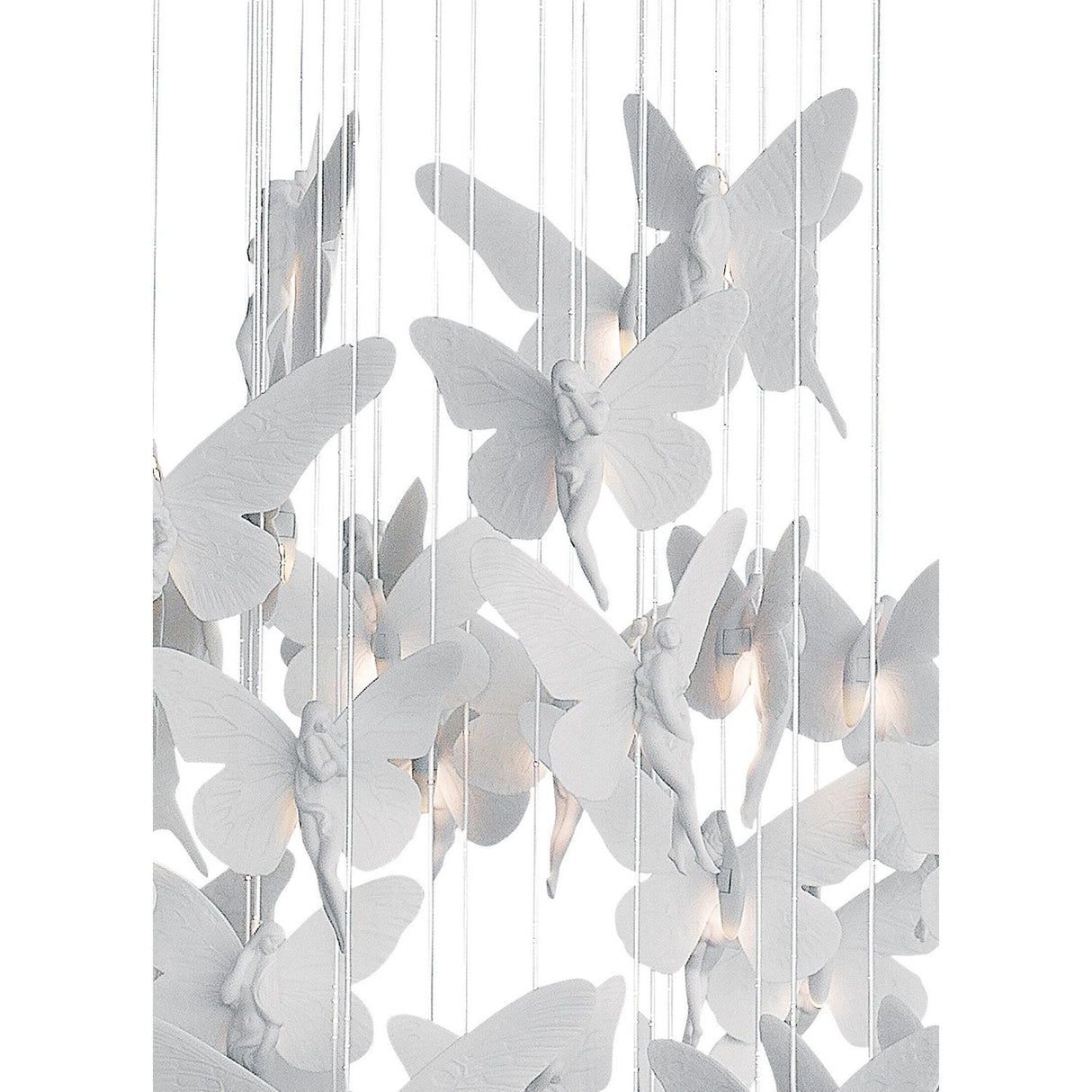 LLADRO' Chandelier Niagara 060 M 155x60cm Porcellana
