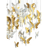 LLADRO' Chandelier Niagara 080 M Lustro Oro 170x80cm Porcellana