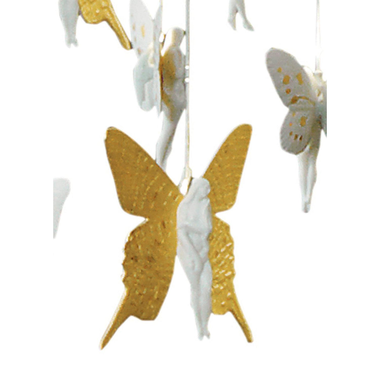 LLADRO' Chandelier Niagara 135 M Lustro Oro 210x135cm Porcellana
