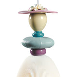 LLADRO' Lampadario Mademoiselle Célia 195x9cm Porcellana