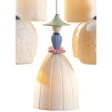 LLADRO' Chandelier Mademoiselle Passeggiando Tra Le Zagare 24 Luci 197x90cm Porcellana