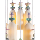 LLADRO' Chandelier Mademoiselle Passeggiando Tra Le Zagare 24 Luci 197x90cm Porcellana
