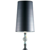 LLADRO' Lampada da Terra Belle De Nuit II Nero 181x32cm Porcellana