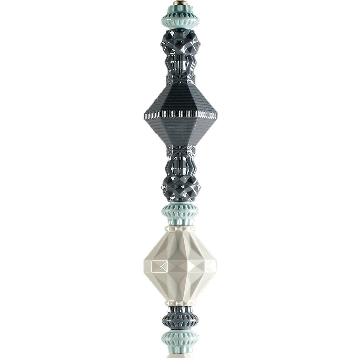 LLADRO' Lampadario Belle De Nuit II Nero 170x23cm Porcellana