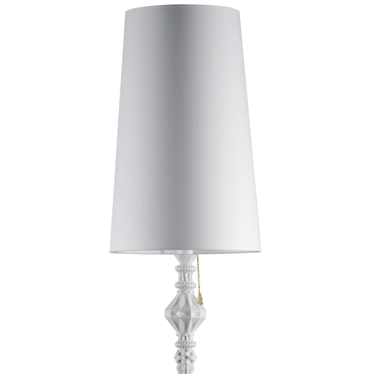 LLADRO' Lampada da Terra Belle De Nuit II Bianco 181x32cm Porcellana