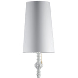 LLADRO' Lampada da Terra Belle De Nuit II Bianco 181x32cm Porcellana