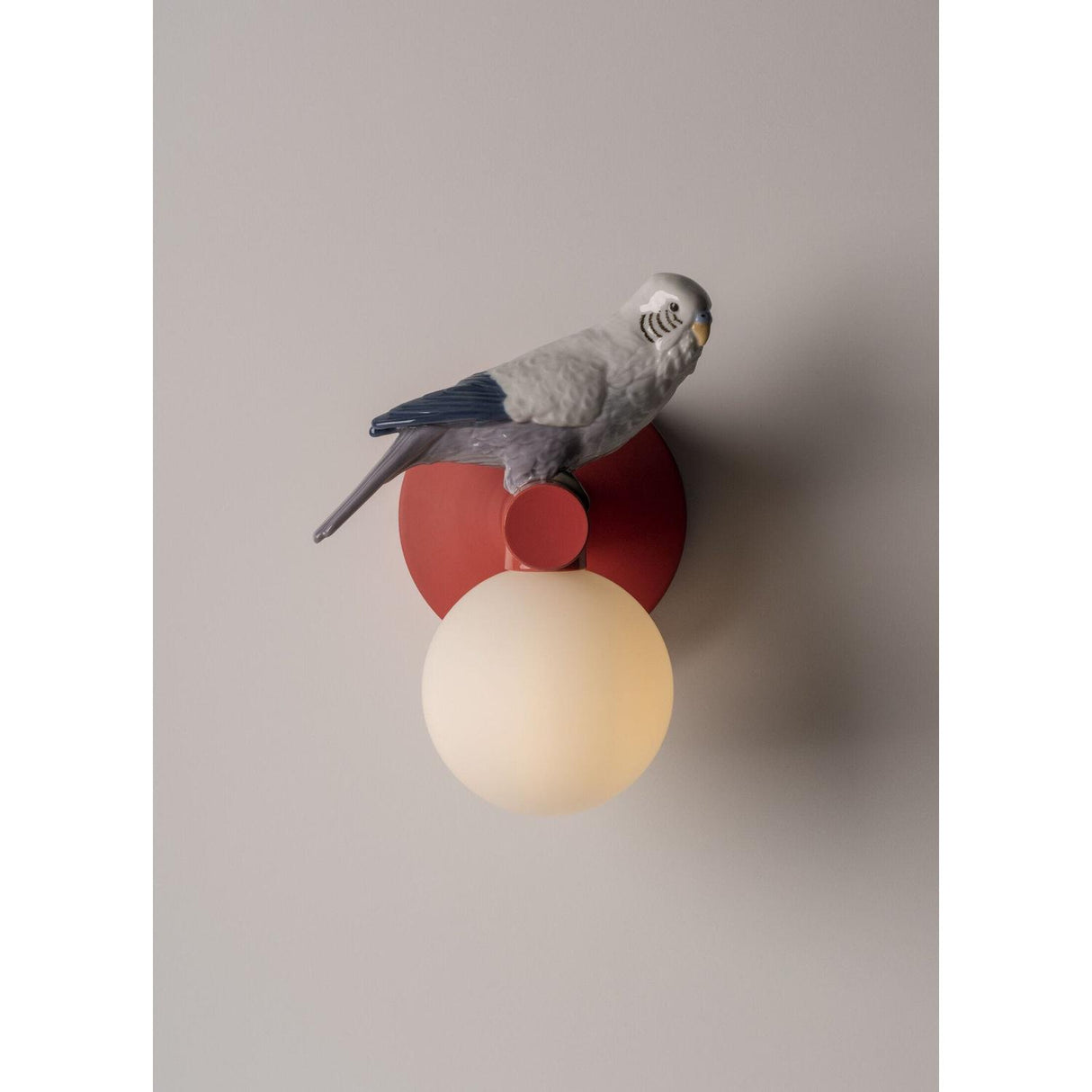LLADRO' Applique Muro Parrot Sinistra 21x15cm Porcellana
