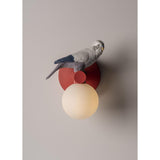 LLADRO' Applique Muro Parrot Sinistra 21x15cm Porcellana