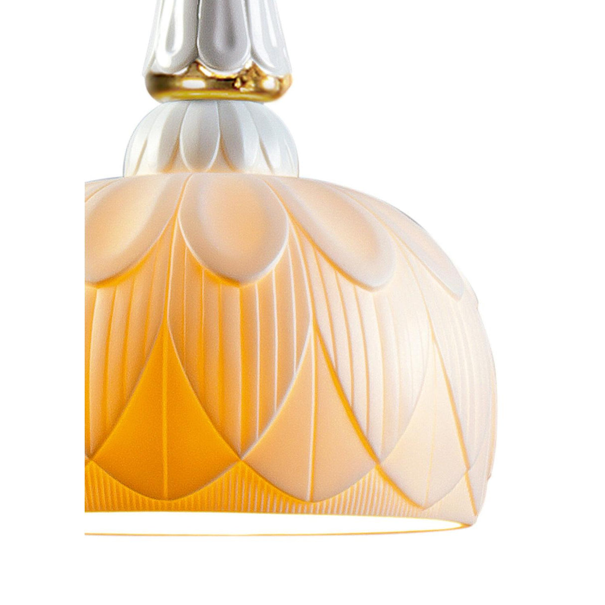 LLADRO' Lampada da Soffitto Singola Ivy And Seed Oro 195x23cm Porcellana
