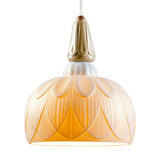 LLADRO' Lampadario a Luce Singola Ivy And Seed Spezie 195x23cm Porcellana