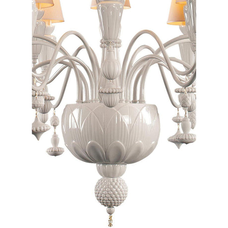 Lladró Chandelier Ivy And Seed 16 Luci Medio 133x115cm Porcellana