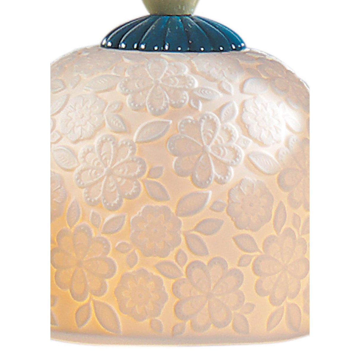 LLADRO' Lampadario Mademoiselle Composizione Lineare 3 Luci Contemplando L'Oceano 193x62cm Porcellana