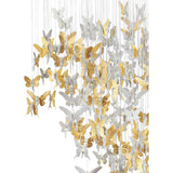 LLADRO' Chandelier Niagara 110 M Lustro Oro 185x110cm Porcellana