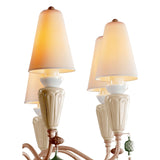 LLADRO' Chandelier Ivy e Seed 8 Luci Spezie 123x70cm Porcellana
