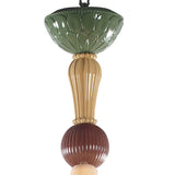 LLADRO' Chandelier Ivy e Seed 20 Luci Medio Spezie 138x115cm Porcellana
