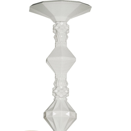 Lladró Chandelier Belle De Nuit 12 Luci Bianco 100x65cm Porcellana