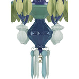 LLADRO' Chandelier Belle De Nuit 12 Luci Verde 100x65cm Porcellana