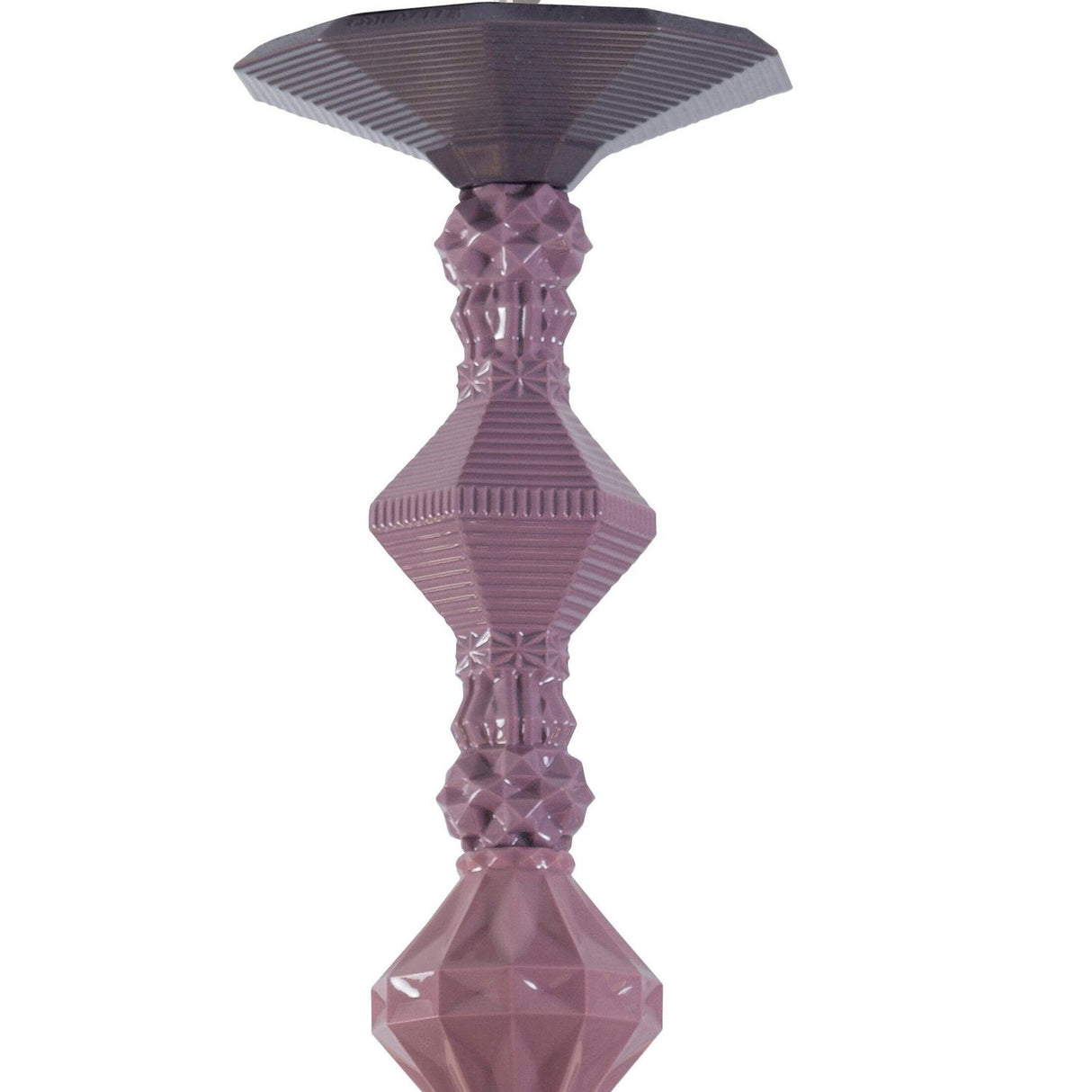 LLADRO' Chandelier Belle De Nuit 12 Luci Rosa 100x65cm Porcellana