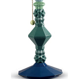 LLADRO' Lampada da Tavolo Belle De Nuit Verde 57x20cm Porcellana