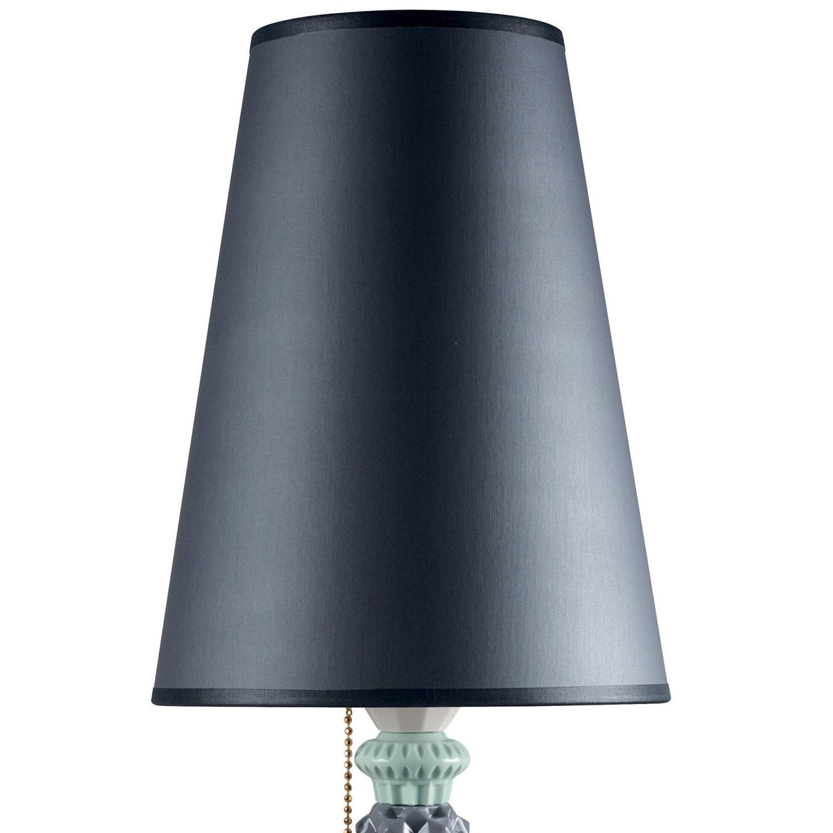 LLADRO' Lampada da Tavolo Belle De Nuit Nero 57x20cm Porcellana