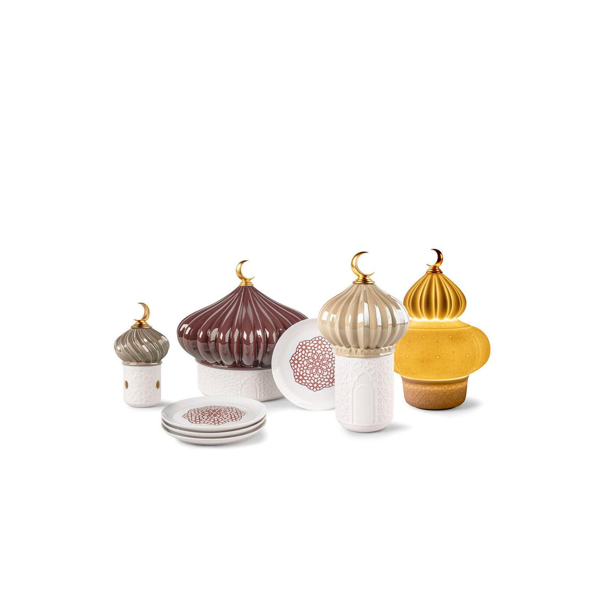 LLADRO' Diffusore D'Incenso Majestic Nights Marrone  14x8cm Porcellana