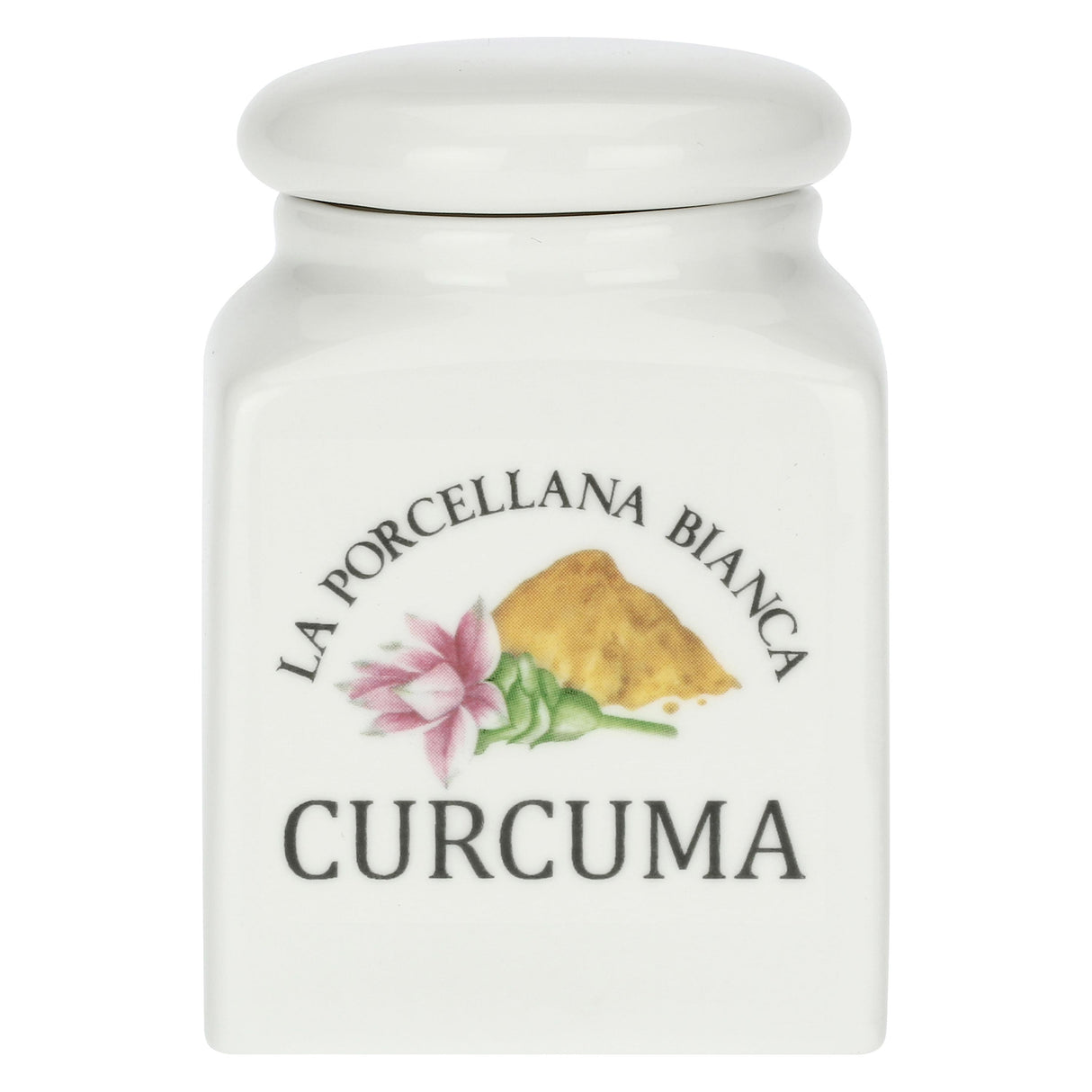 Barattolo Curcuma La Porcellana Bianca in porcellana bianca 6x6 cm