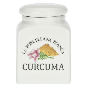 Barattolo Curcuma La Porcellana Bianca in porcellana bianca 6x6 cm