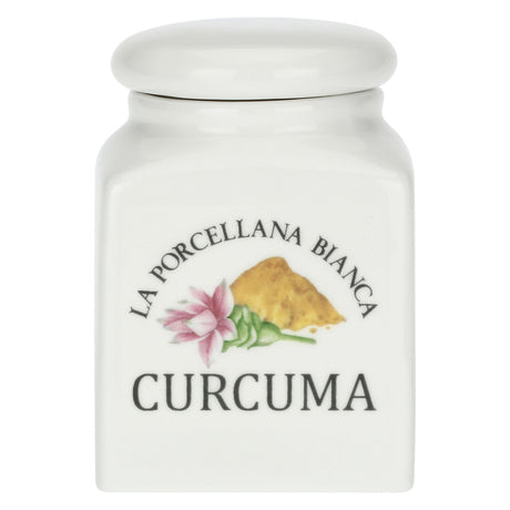 Barattolo Curcuma La Porcellana Bianca in porcellana bianca 6x6 cm