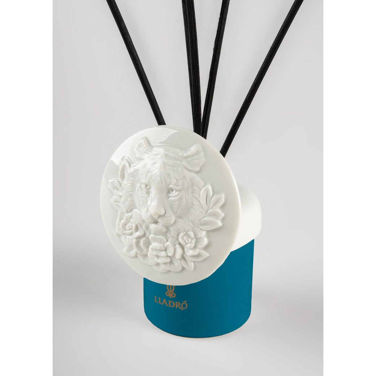 LLADRO' Diffusore Profumo Tigre Chiaro di Luna 21x9cm Porcellana