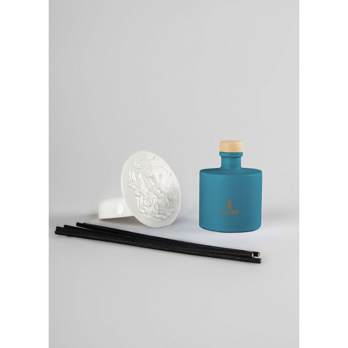 LLADRO' Diffusore Profumo Tigre Chiaro di Luna 21x9cm Porcellana