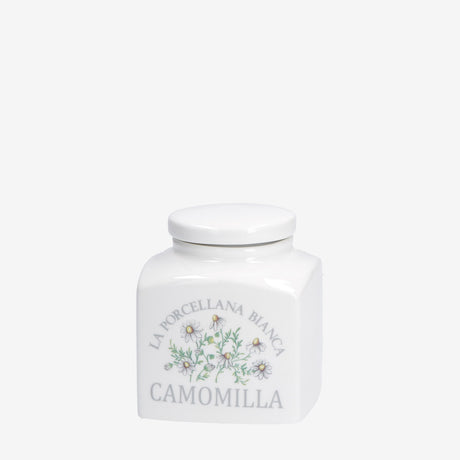 Barattolo Camomilla La Porcellana Bianca in porcellana bianca 9,5 cm