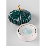 LLADRO' Scatola con Piatti Majestic Nights 23x24cm Porcellana