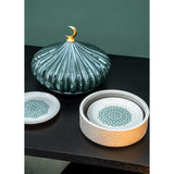 LLADRO' Scatola con Piatti Majestic Nights 23x24cm Porcellana