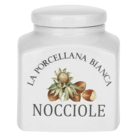 Barattolo Nocciole La Porcellana Bianca in porcellana bianca 11 cm