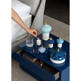 LLADRO' Candela Pinnacolo Azzurro 1001 Lights Profumo Unbreakable Spirit 13x8cm Porcellana