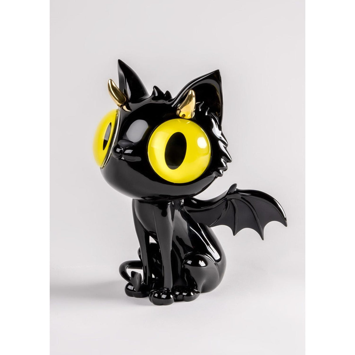 LLADRO' Scultura Little Devil Catserie Limitata 26x20cm Porcellana