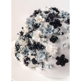 LLADRO' Life Is Flower Bianco e Nero 18x32cm Porcellana