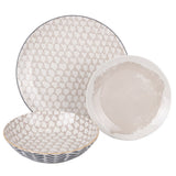 VILLA D'ESTE HOME TIVOLI Soho Servizio Tavola Piatti Set 18 Pezzi Porcellana