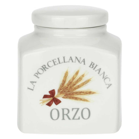 Barattolo Orzo Deco La Porcellana Bianca in porcellana 500 ml