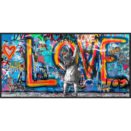 Quadro Glossy Love Palais Royal su tela con luci LED 120x60 cm
