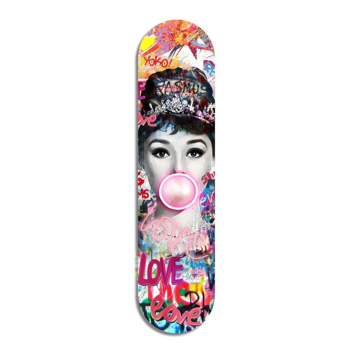 Pannello Skate Audrey Palais Royal in legno con LED 20x80 cm