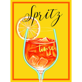 Quadro Spritz Palais Royal stampa su tela con luci LED 60x80 cm