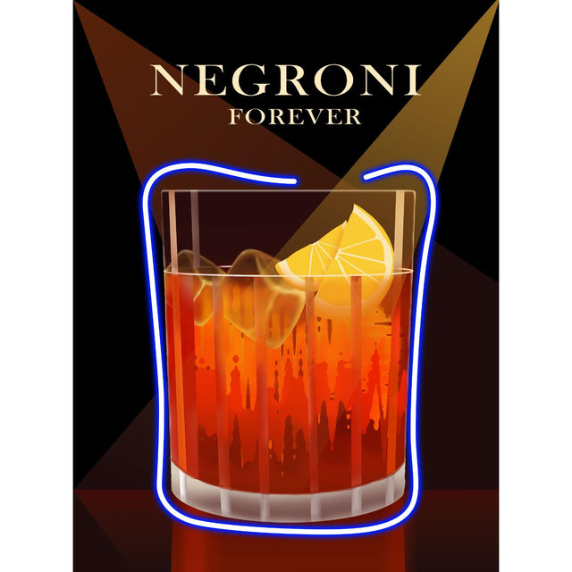 Quadro Negroni Palais Royal stampa su tela con luci LED 60x80 cm