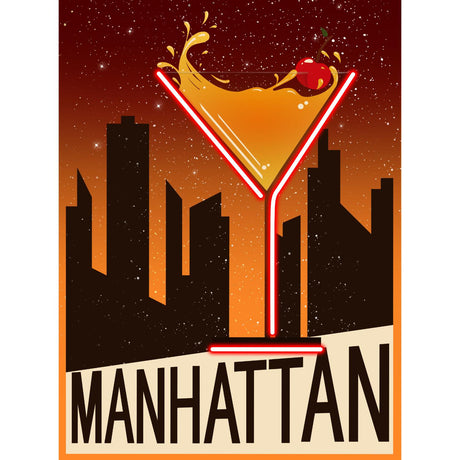 Quadro Manhattan Palais Royal stampa su tela con luci LED 60x80 cm