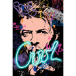 Quadro David Bowie Palais Royal su tela con luci LED 60x90 cm
